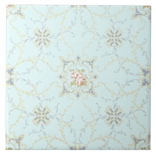 Ro Blommigt Medallions & Scrolls Ceramic Tile Kakelplatta