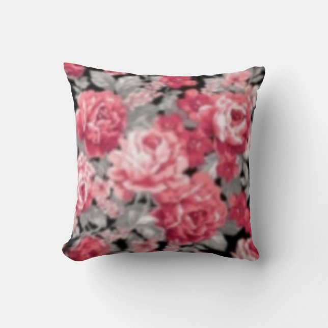 Ro Blommigt Pillow Kudde (Framsida)