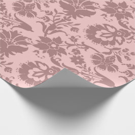 Ro Blommigt Rosa Pastel Mauve Lilac Royal Presentpapper