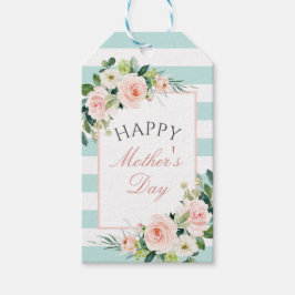 Ro Blommigten och Rand Mors dag Presentetikett