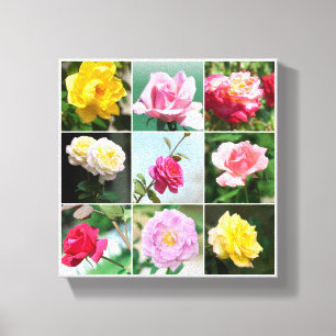 Ro blommor canvastryck
