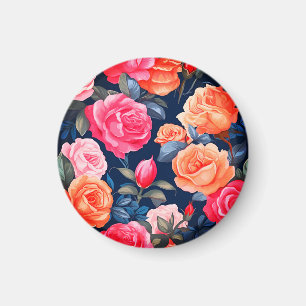 Ro Blooming Flowers Mönster-80037 Magnet