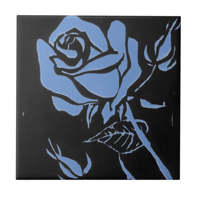 "Ro Blue" Köksbrickor av keramiskt material Kakelplatta (Framsidan)