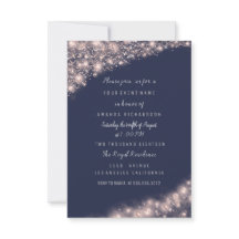 Ro Blue Navy Glitter Möhippa Birthday 16:e