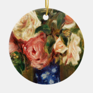 Ro Bouquet av Renoir Impressionist Painting Julgransprydnad Keramik