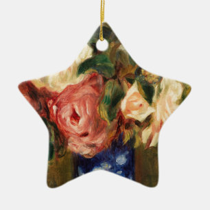 Ro Bouquet av Renoir Impressionist Painting Julgransprydnad Keramik