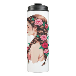 Ro Braided Hair Blommigt Tee for Women