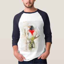 Ro-Brestat Grosbeak (Pheucticus ludovicianus) T Shirt