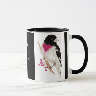 Ro Brested Grosbeak, Bird, Nature, Mugg