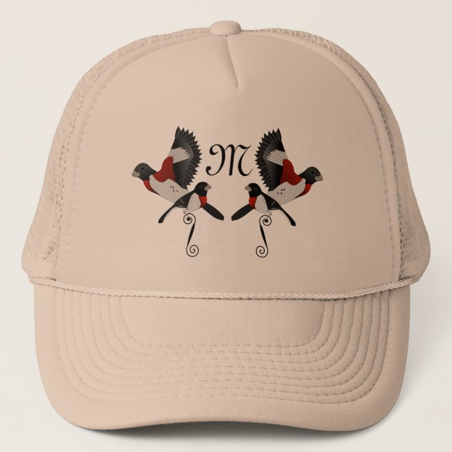 Ro Brested Grosbeak Cardinal Bird Keps (Framsida)