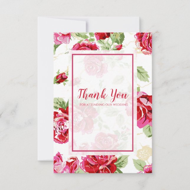 Ro bröllop tack kort (Framsida)