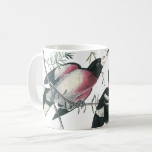 Ro-bröstad Grosbeak av Audubon Kaffemugg