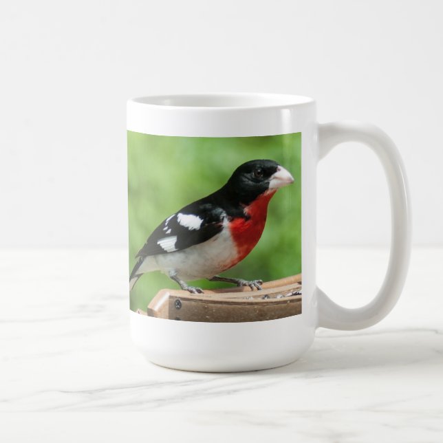 Ro-bröstad Grosbeak Kaffemugg (Höger)