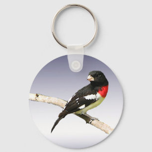 Ro-bröstad Grosbeak Nyckelring