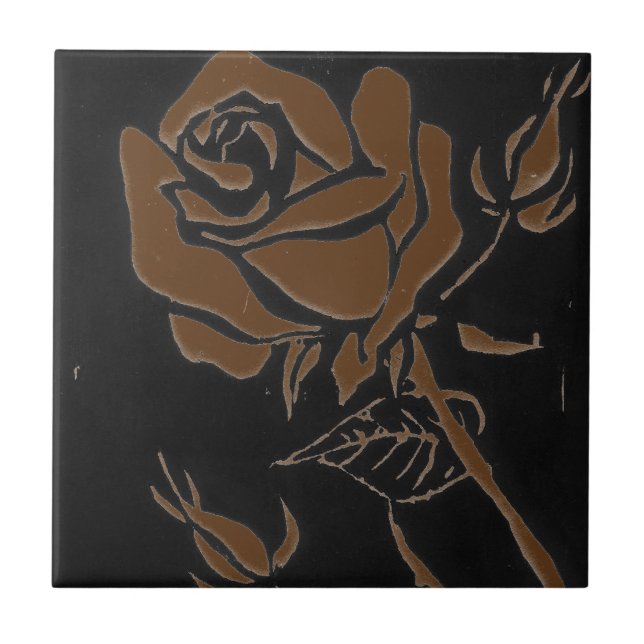 "Ro Brown" Kitchen Garden Ceramic Tile Kakelplatta (Framsidan)