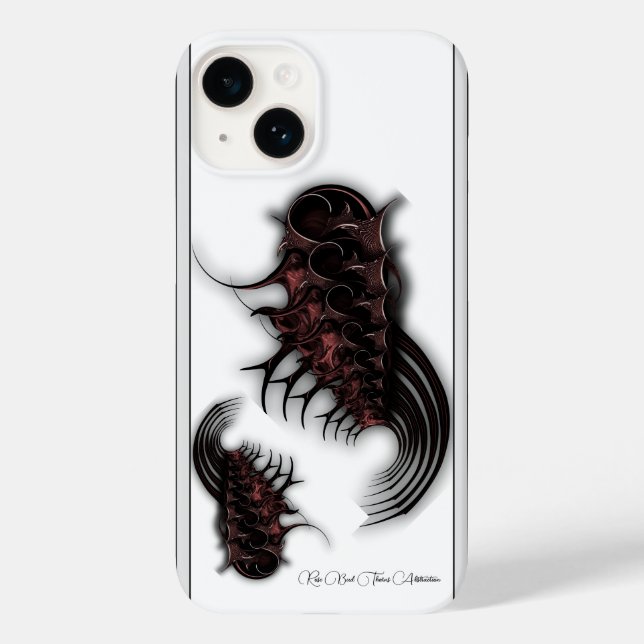 "Ro Bud Thorns Abstraction", iphone case (Baksida)