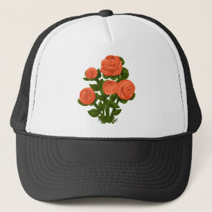 Ro Bush Rosor Orange Flowers Ro Garden Blommigt. Keps
