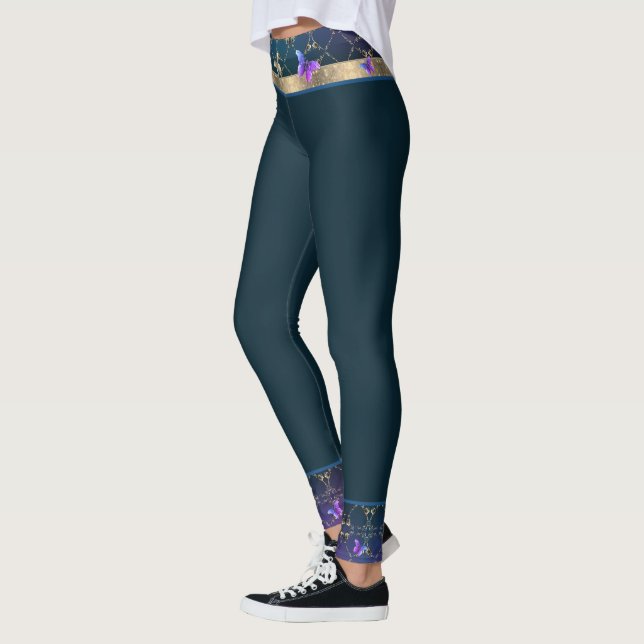Ro & Butterflies Blue Leggings (Vänster)
