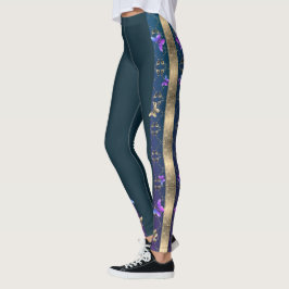 Ro & Butterflies Blue Leggings