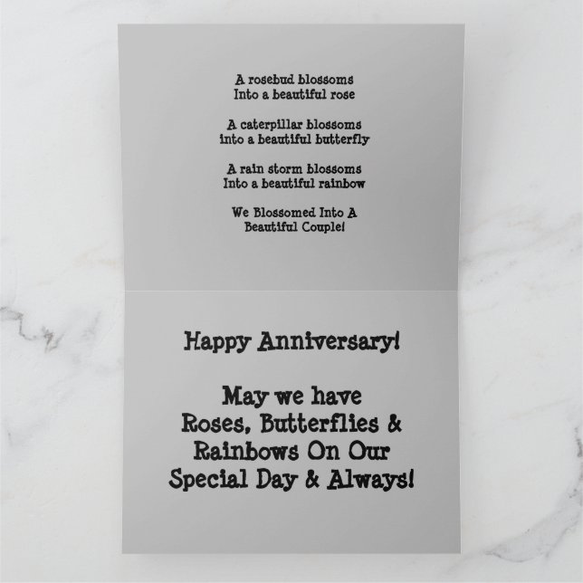 Ro Butterflies & Rainbows Kort (Inuti)