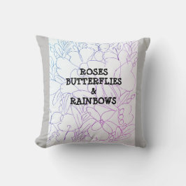 Ro Butterflies & Rainbows Vivid Dekorativ kudde