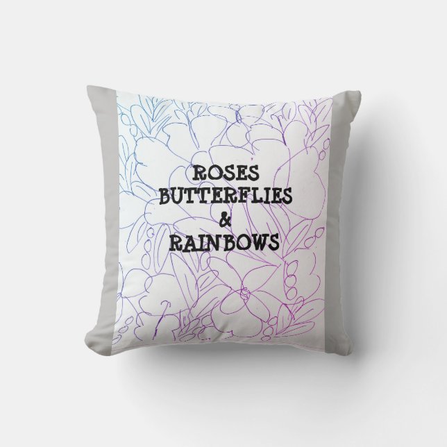 Ro Butterflies & Rainbows Vivid Dekorativ kudde (Framsida)