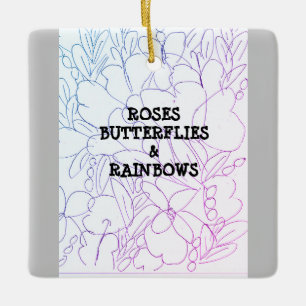 Ro Butterflies & Rainbows Vivid Julgransprydnad Keramik