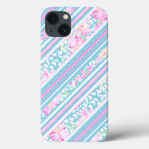 Ro Butterflies Rosa, Blue Rand iPhone 6 Fodral