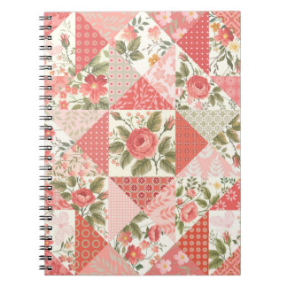 Ro Butterflies Seamless Patchwork Anteckningsbok