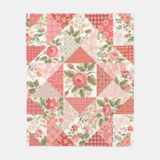 Ro Butterflies Seamless Patchwork Fleecefilt