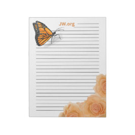 Ro & Butterfly 40-sidig JW Anteckningsblock