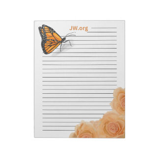 Ro & Butterfly 40-sidig JW Anteckningsblock