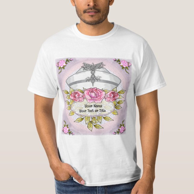 Ro caduceus sköterska t shirt (Framsida)