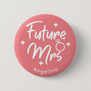 Ro CalliGraphics Future Fru Personlig Button Knapp