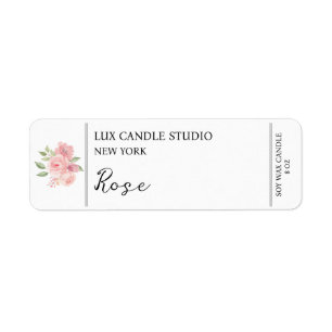 Ro Candle-etikett Returadress Etikett