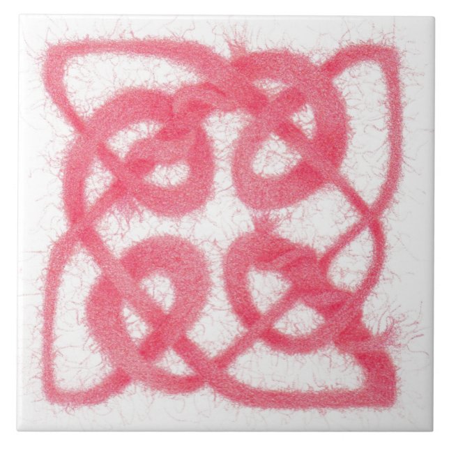 RO CELTIC KNOT 6-tums keramiskt plattor Kakelplatta (Framsidan)