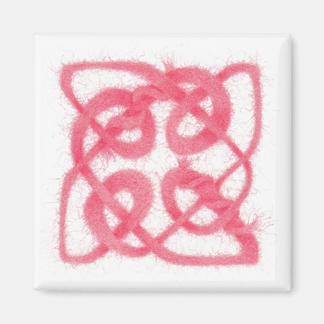 RO CELTIC KNOT Square Magnet (Framsidan)