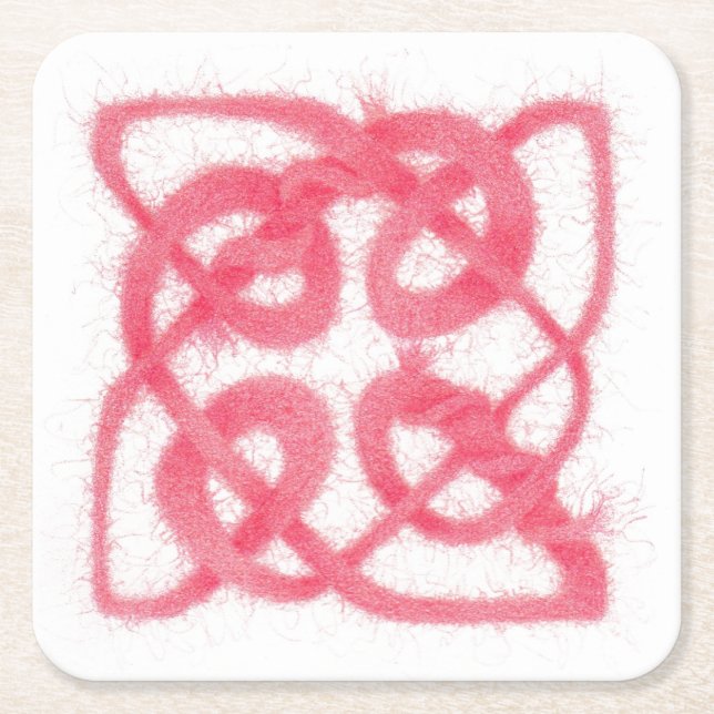 RO CELTIC KNOT Square Papper Underlägg Kvadrat (Framsidan)