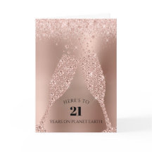 Ro Champagne Toast 21:a födelsedagen