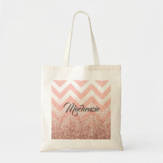 Ro Chevrons och Glitter Tygkasse