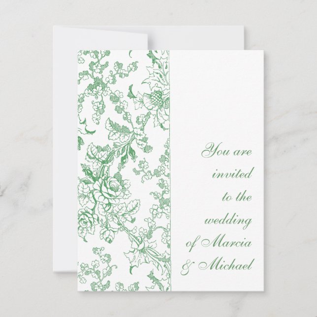 Ro Chintz Blommönster Inbjudningar (Framsida)