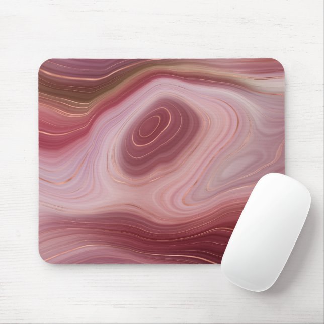 Ro Clay och Silt Agate Mousepad Musmatta (Med mus)