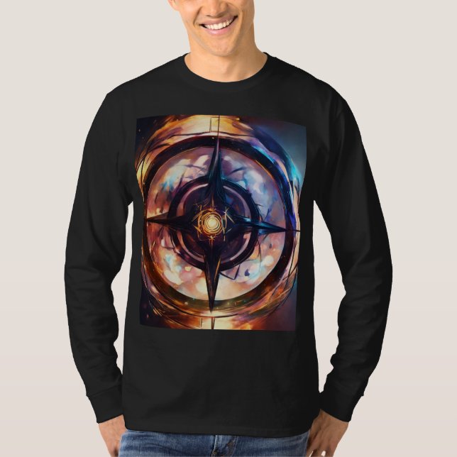Ro Compass T-Shirt Design - En symbol för Kärlek o (Framsida)