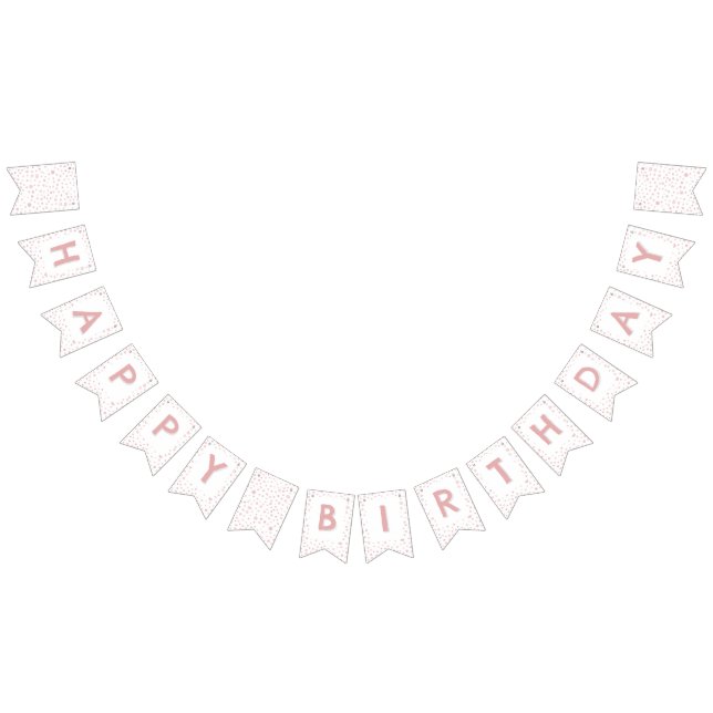 Ro Confetti Watercolor Dots Bunting Flagga (Alla)