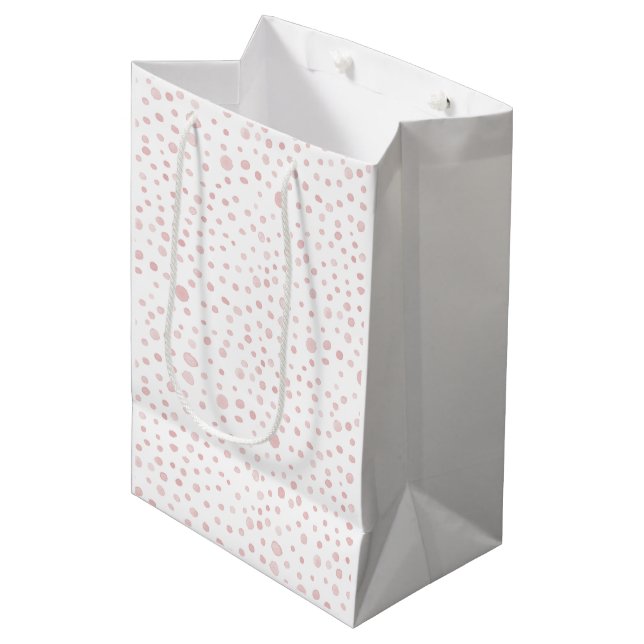 Ro Confetti Watercolor Dots Gift Bag (Framsidan Vinklad)