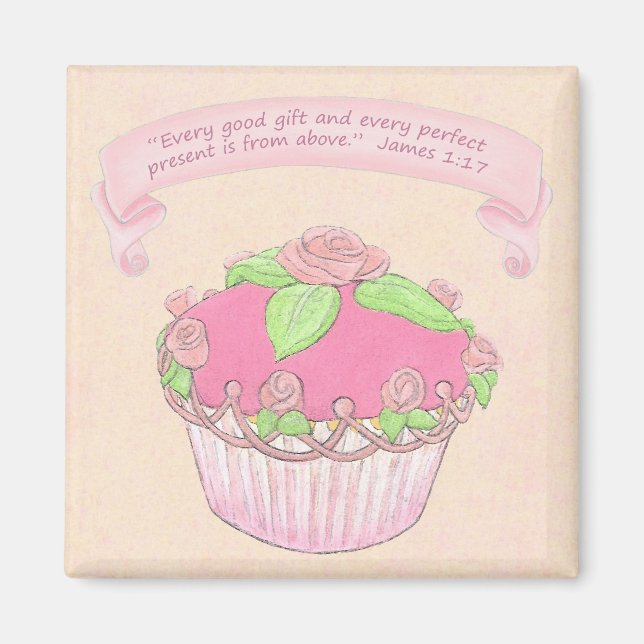 Ro CupCake Scripture Magnet (Framsidan)