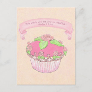 Ro Cuptårta~Bra Gift Scripture Postcard Skriv ut Vykort