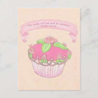 Ro Cuptårta~Bra Gift Scripture Postcard Skriv ut Vykort