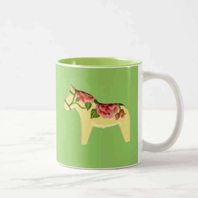 Ro Dala Horse Två-Tonad Mugg (Höger)