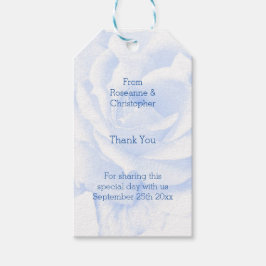 Ro Design Blue Färgad Bröllop Presentetikett